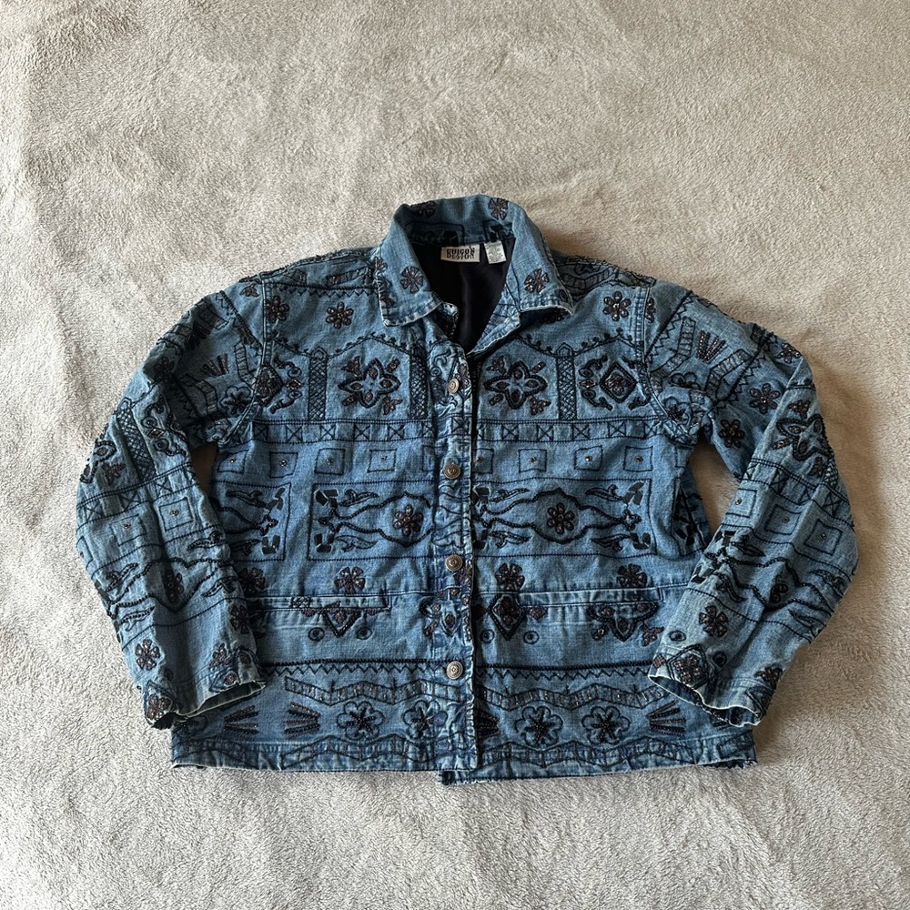 Beaded Jean jacket